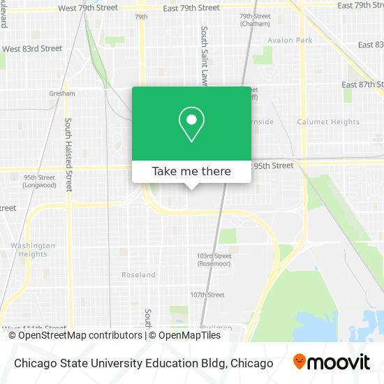Chicago State University Education Bldg map