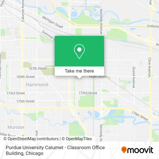 Purdue University Calumet - Classroom Office Building map