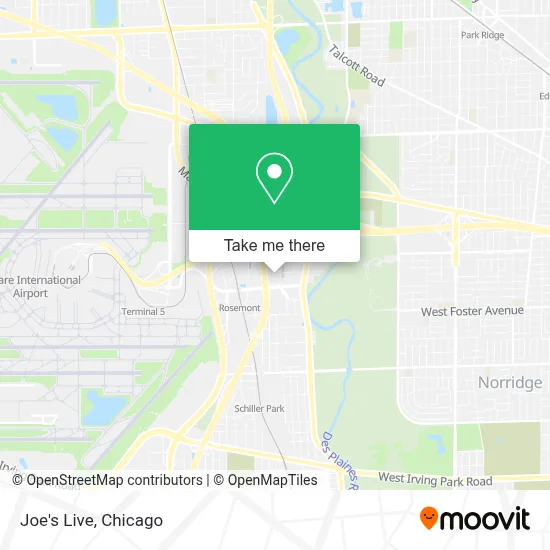 Joe's Live map