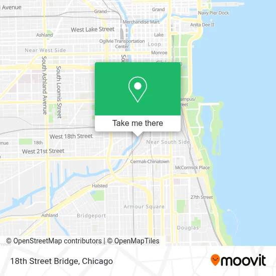 18th Street Bridge map