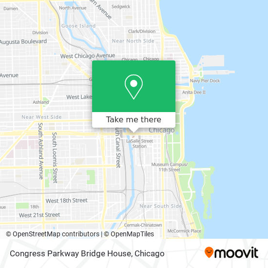 Mapa de Congress Parkway Bridge House