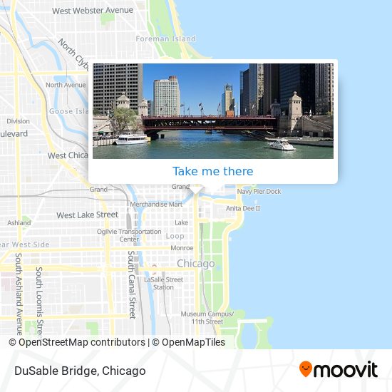 Mapa de DuSable Bridge