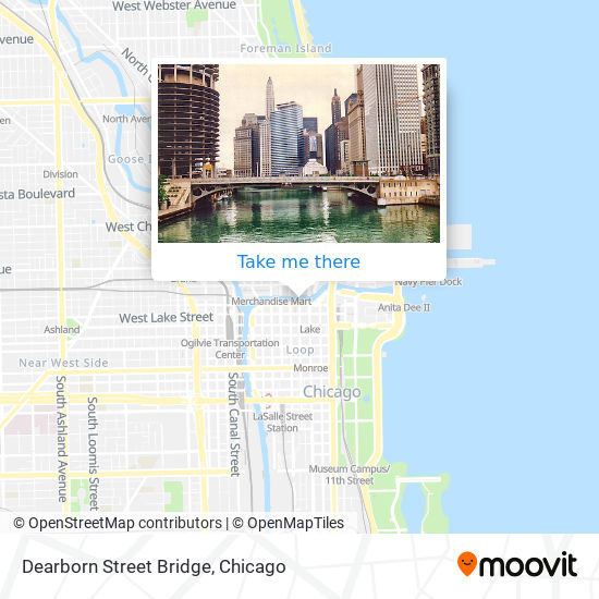 Mapa de Dearborn Street Bridge