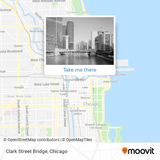 Mapa de Clark Street Bridge