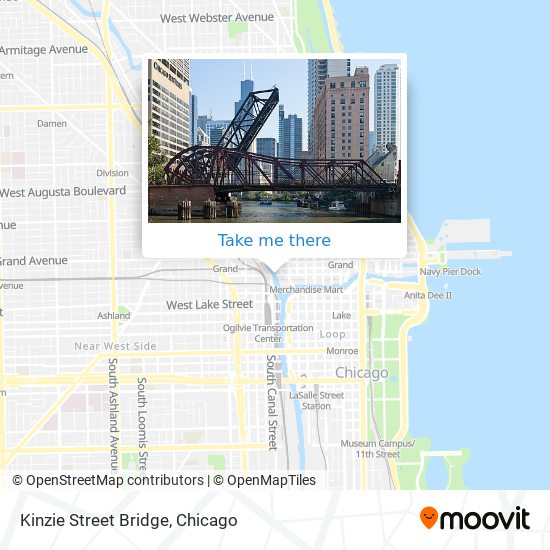 Kinzie Street Bridge map