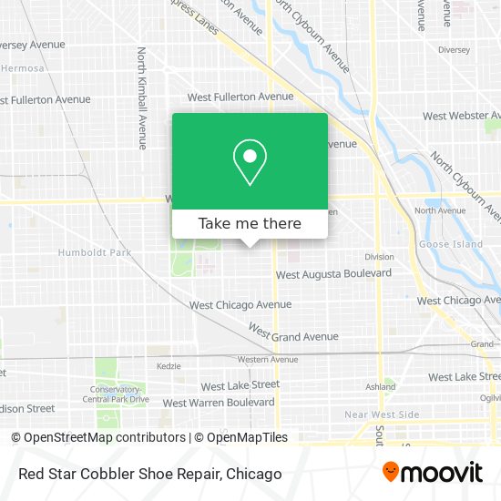 Red Star Cobbler Shoe Repair map