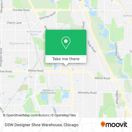 Mapa de DSW Designer Shoe Warehouse