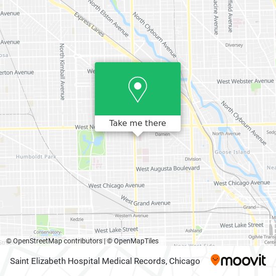 Saint Elizabeth Hospital Medical Records map