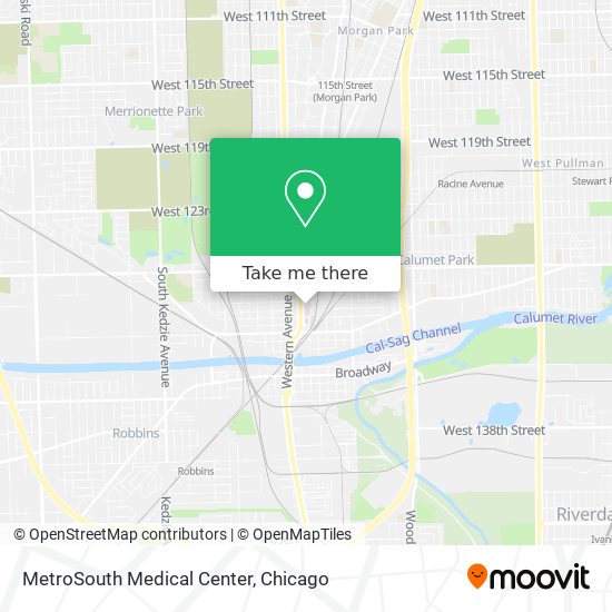 Mapa de MetroSouth Medical Center