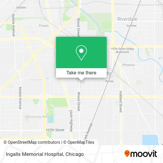 Ingalls Memorial Hospital map