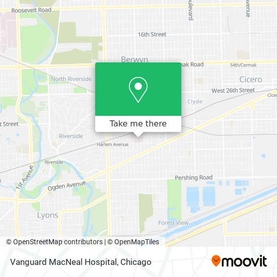 Vanguard MacNeal Hospital map