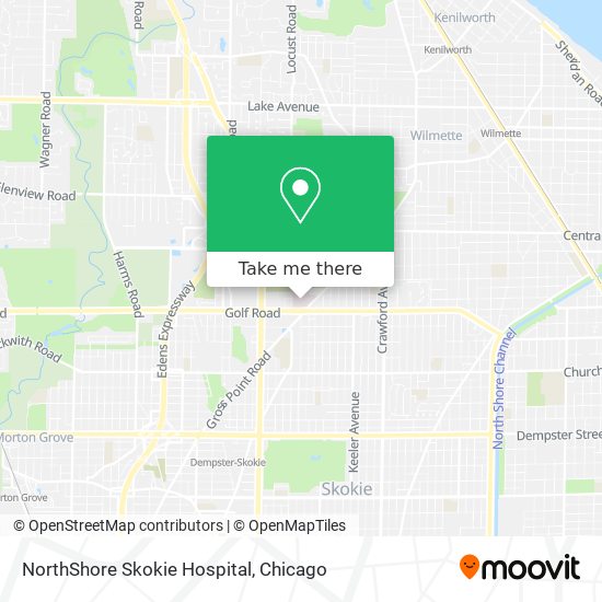 NorthShore Skokie Hospital map