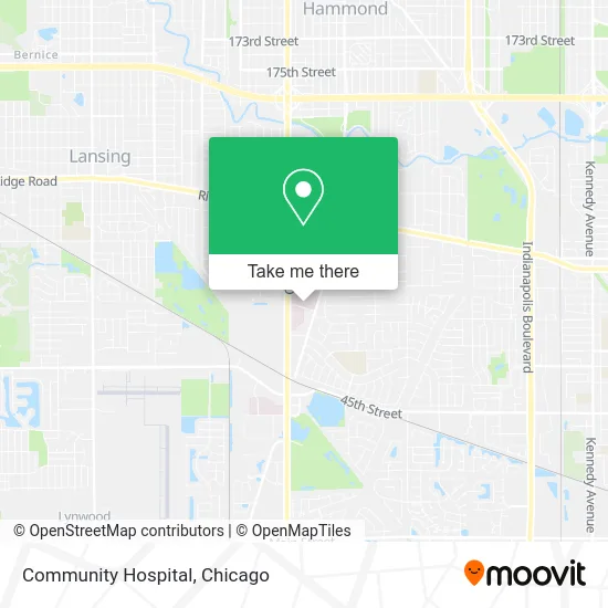 Community Hospital map