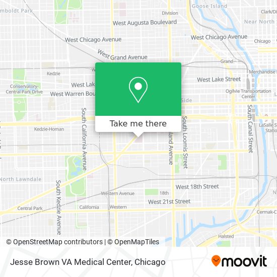 Jesse Brown VA Medical Center map