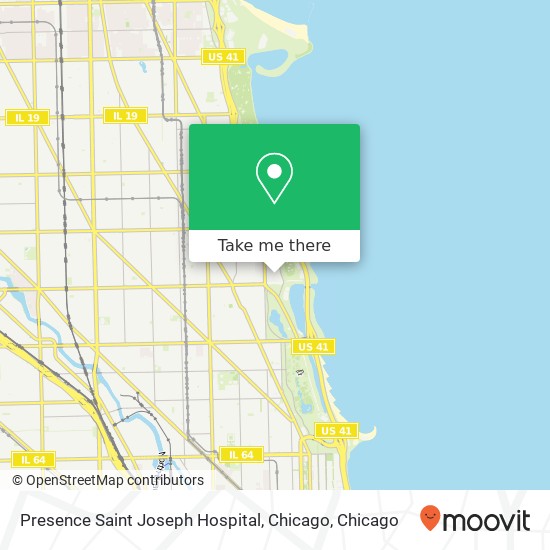 Presence Saint Joseph Hospital, Chicago map