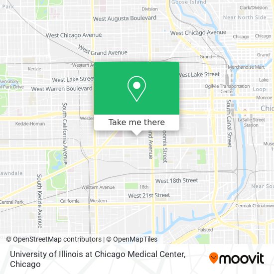 Mapa de University of Illinois at Chicago Medical Center