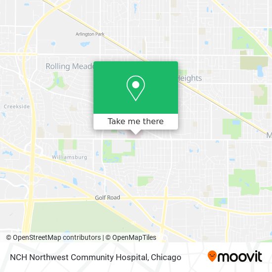 NCH Northwest Community Hospital map