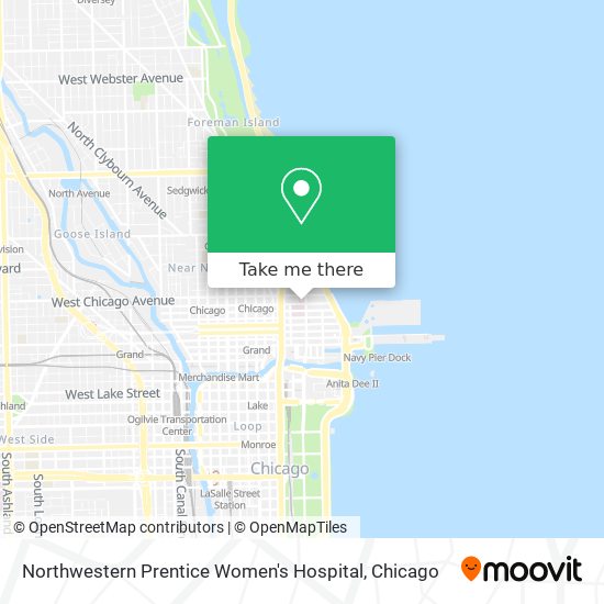 Northwestern Prentice Women's Hospital map