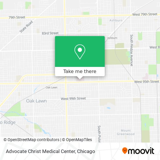 Advocate Christ Medical Center map