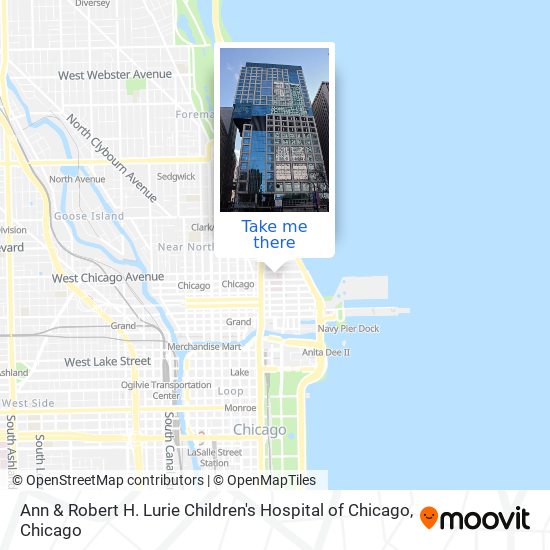 Mapa de Ann & Robert H. Lurie Children's Hospital of Chicago