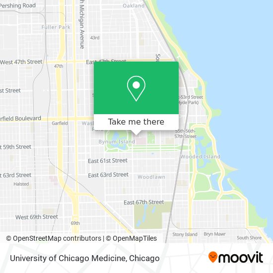Mapa de University of Chicago Medicine