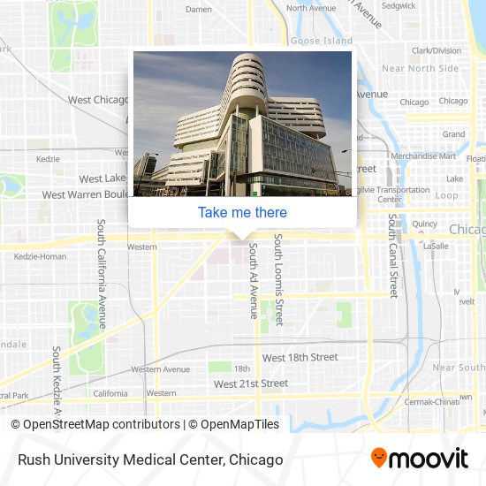 Rush University Medical Center map