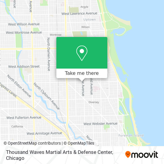 Mapa de Thousand Waves Martial Arts & Defense Center