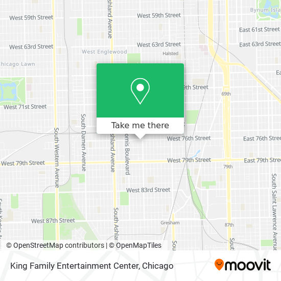 King Family Entertainment Center map