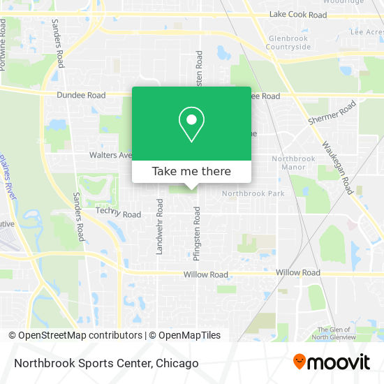 Northbrook Sports Center map