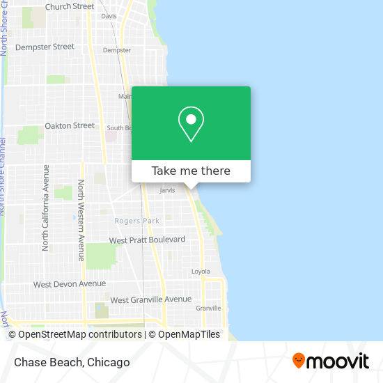 Chase Beach map