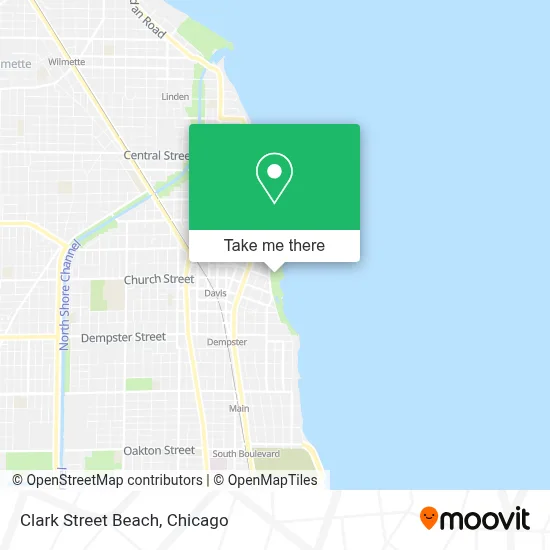 Clark Street Beach map