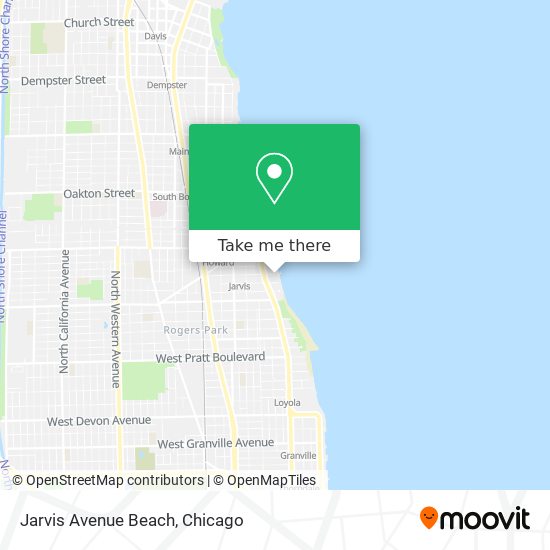 Jarvis Avenue Beach map
