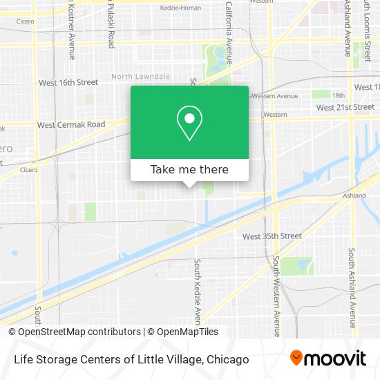 Mapa de Life Storage Centers of Little Village