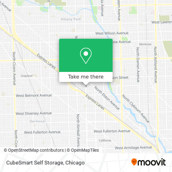 Mapa de CubeSmart Self Storage