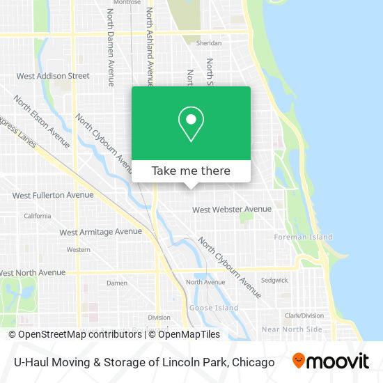 Mapa de U-Haul Moving & Storage of Lincoln Park