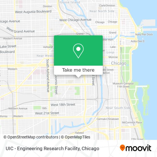 UIC - Engineering Research Facility map