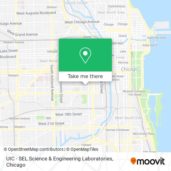 UIC - SEL Science & Engineering Laboratories map