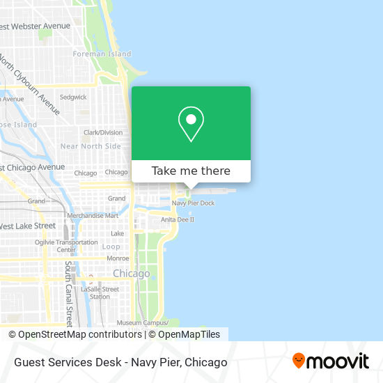 Mapa de Guest Services Desk - Navy Pier