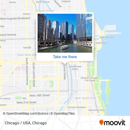Chicago / USA map