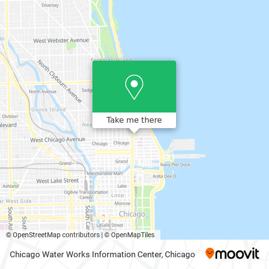 Mapa de Chicago Water Works Information Center