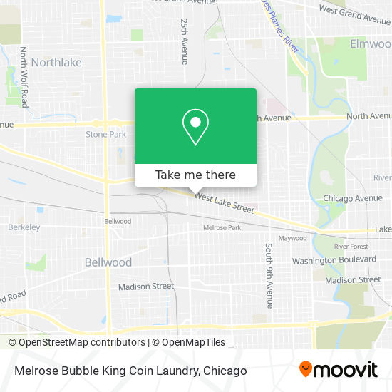 Mapa de Melrose Bubble King Coin Laundry
