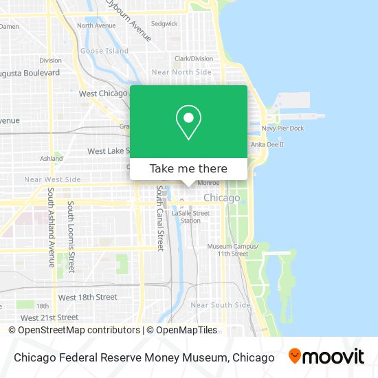 Chicago Federal Reserve Money Museum map