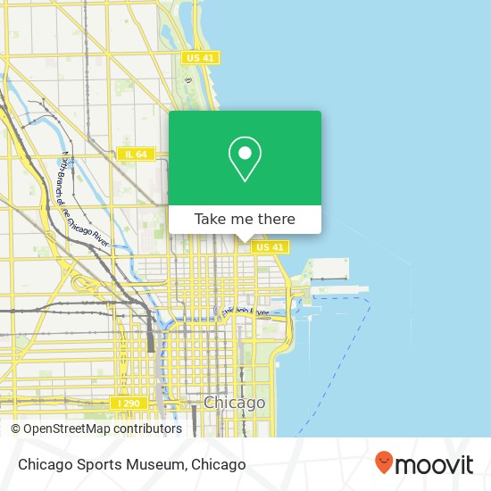 Chicago Sports Museum map