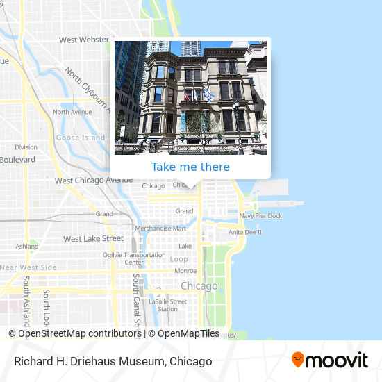 Richard H. Driehaus Museum map