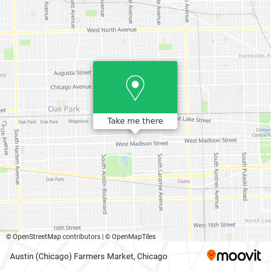 Mapa de Austin (Chicago) Farmers Market