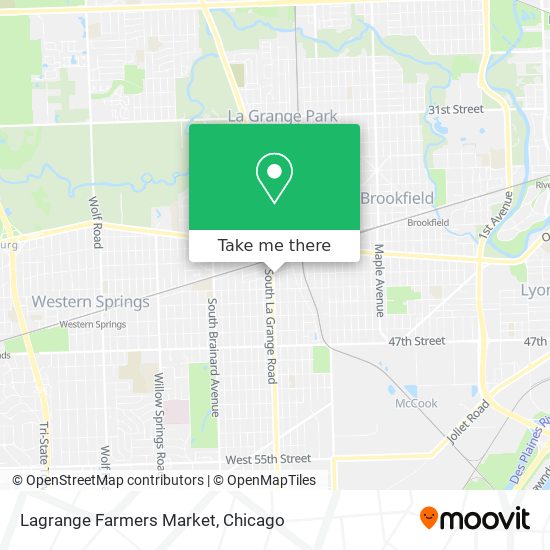 Mapa de Lagrange Farmers Market
