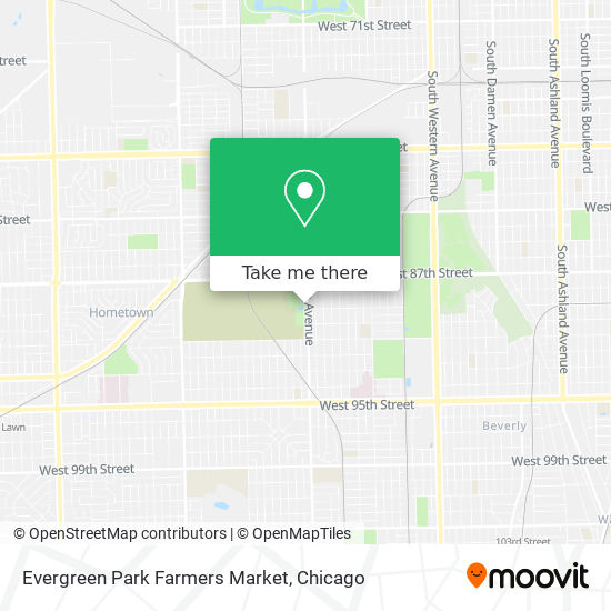 Mapa de Evergreen Park Farmers Market