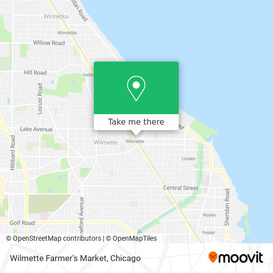 Mapa de Wilmette Farmer's Market