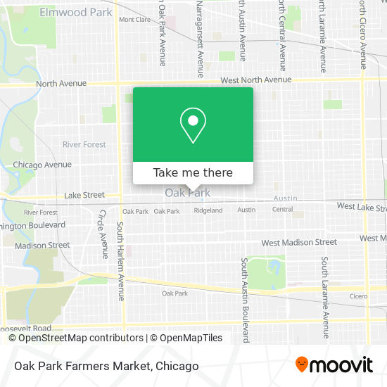 Mapa de Oak Park Farmers Market