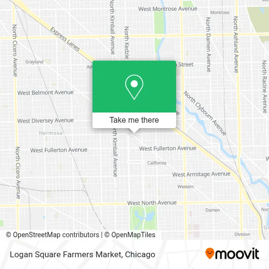 Logan Square Farmers Market map